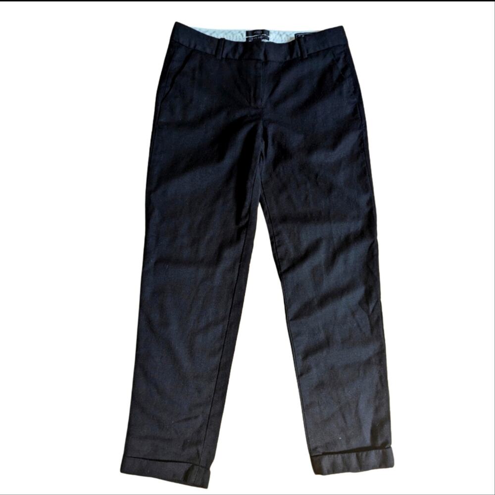 J Crew Cafe Capri Tollegno 1900 Italian 100% Wool Business Casual Cropped Pants